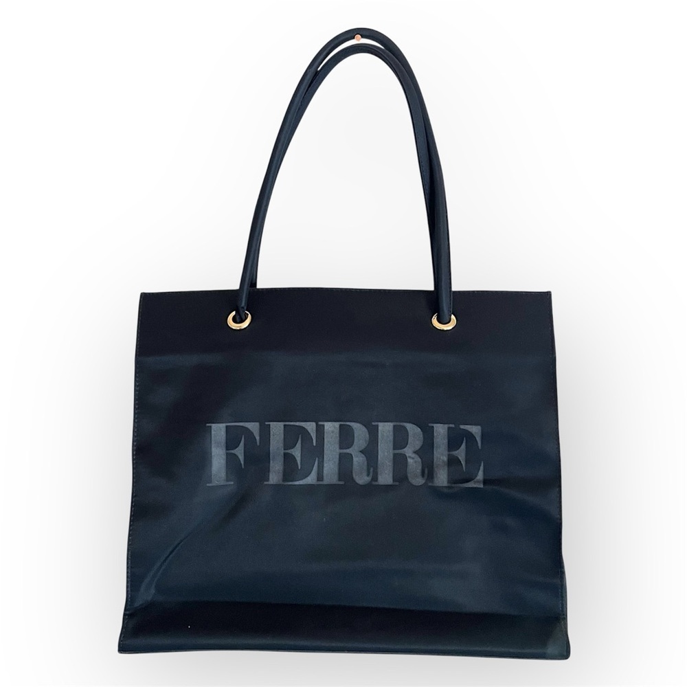 Gianfranco Ferre authentic black tote, shoulder bag